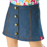 Truly Me™ 18-inch Doll #115 with curly blonde hair J2