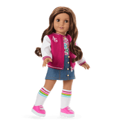 Truly Me™ 18-inch Doll #117 with wavy dark-brown hair Z9