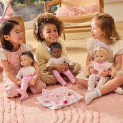 Bitty Baby® Doll #1 with black hair in Pretty Pink V6