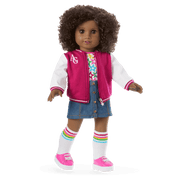 Truly Me™ 18-inch Doll #112 with curly dark-brown hair V6