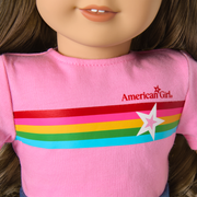 Truly Me™ 18-inch Doll #126 with wavy brown hair Z2