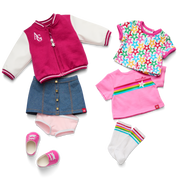 Truly Me™ 18-inch Doll #132 with curly dark-brown hair A2