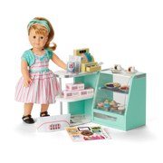 Maryellen’s™ Seaside Diner Bakery Case for 18-inch Dolls (Historical Characters) I1