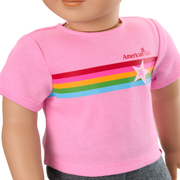 Truly Me™ 18-inch Doll #104 with straight caramel hair W5