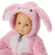 Playful Pink Bunny One-Piece Outfit for Bitty Baby® Dolls R9