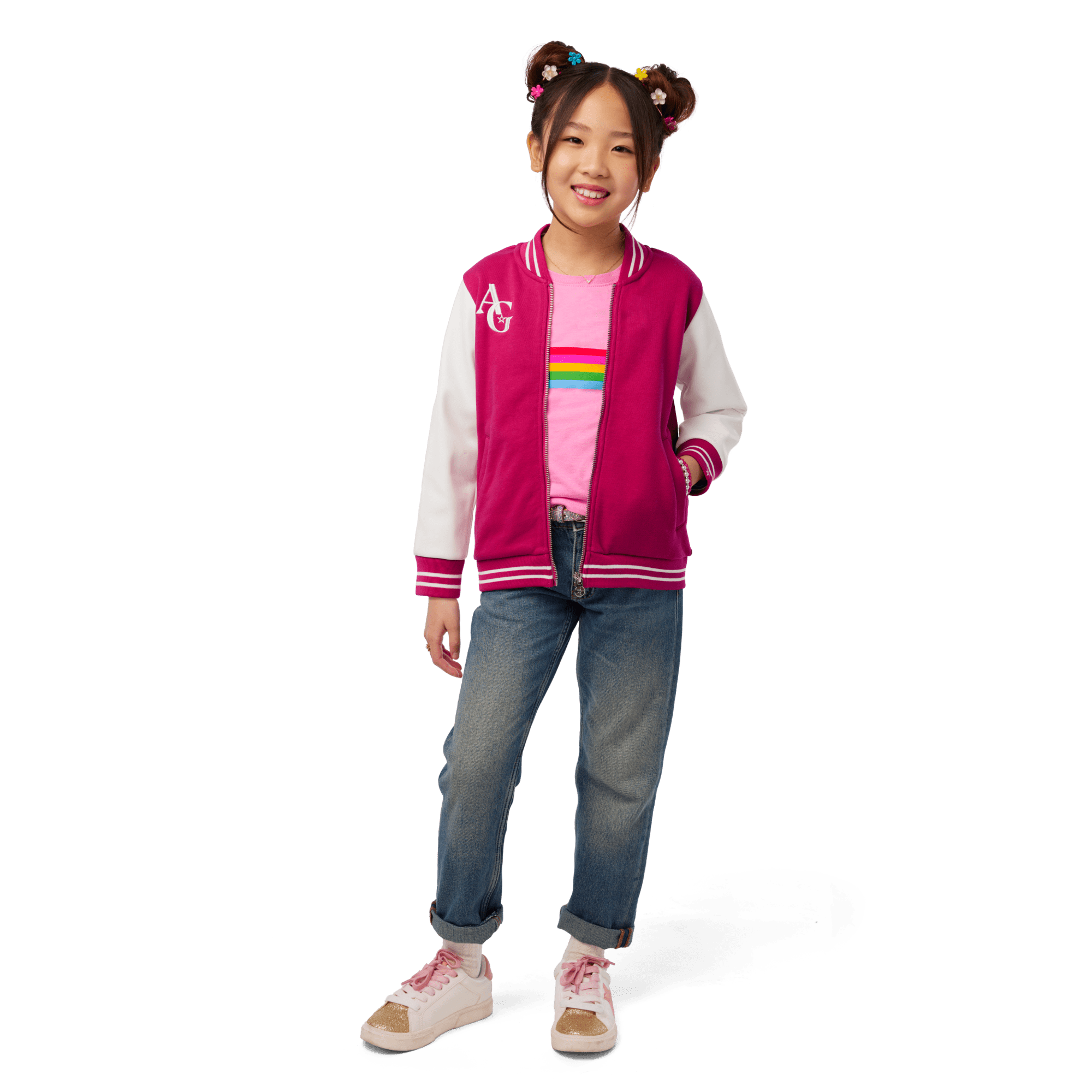 AG™ Star Squad Varsity Jacket for Girls U3