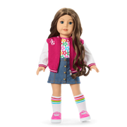 Truly Me™ 18-inch Doll #126 with wavy brown hair Z2