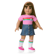 Truly Me™ 18-inch Doll #122 with straight dark-brown hair J8