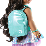 Shimmering Sea Turtle Backpack & Accessory Set for 18-inch Dolls Z2
