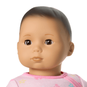 Bitty Baby® Doll #4 with black hair in Pastel Pink W3