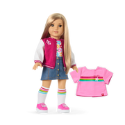 Truly Me™ 18-inch Doll #131 with straight blonde hair B8