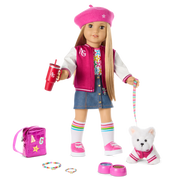 Truly Me™ 18-inch Doll #131 with straight blonde hair B8