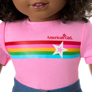 Truly Me™ 18-inch Doll #112 with curly dark-brown hair V6