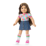 Truly Me™ 18-inch Doll #126 with wavy brown hair Z2