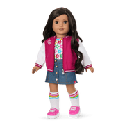 Truly Me™ 18-inch Doll #108 with curly black-brown hair S0