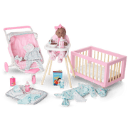 Little Bitty Baby™ Layette & High Chair Set for 7.75-inch Dolls Z1