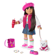 Truly Me™ 18-inch Doll #130 with straight black-brown hair F4