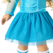 December Blue Brilliance Topaz Outfit for 18-inch Dolls I6