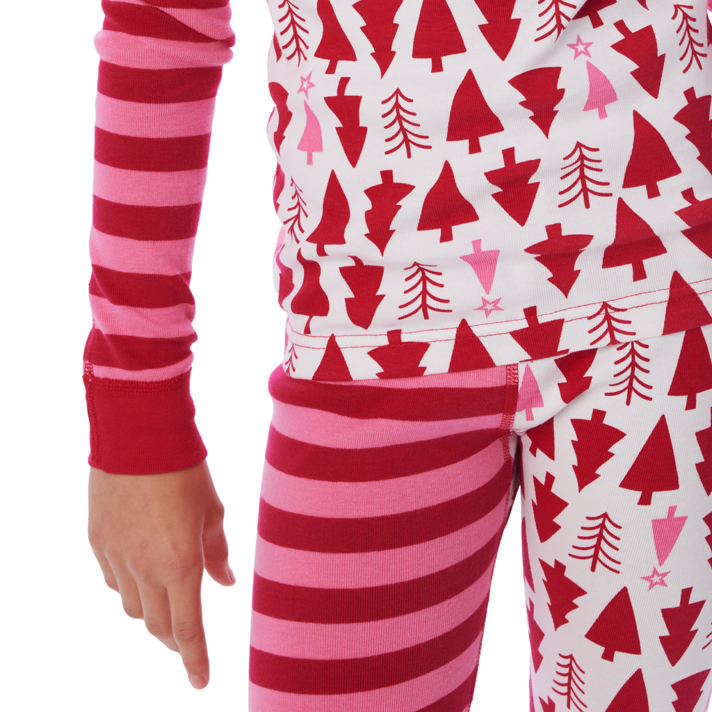 American Girl® x Hanna Andersson Holiday Treetops Pajamas for Little Girls & Girls V4