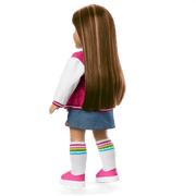 Truly Me™ 18-inch Doll #122 with straight dark-brown hair J8