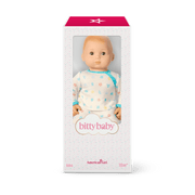 Bitty Baby® Doll #6 with red hair in Pastel Blue W3