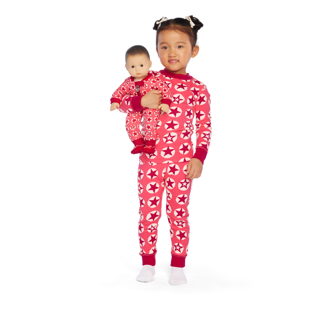 American Girl® x Hanna Andersson Berry Bright Stars Pajamas for Little Girls & Girls L4
