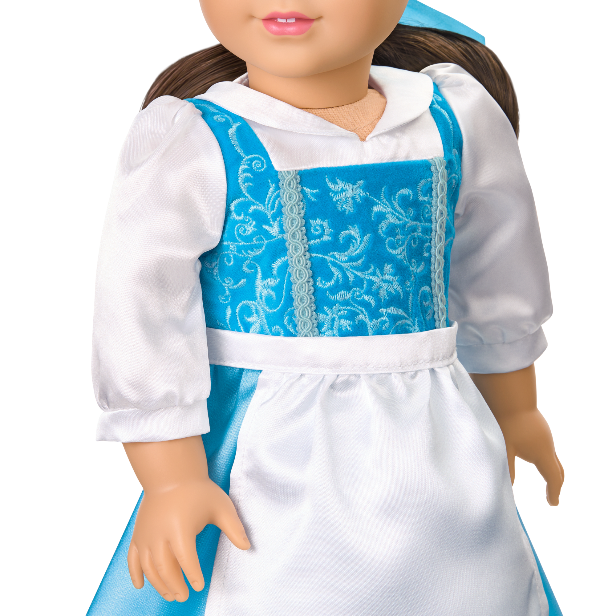 American Girl® Disney Princess Belle Blue Dress, Mrs. Potts, Chip & Accessories for 18-inch Dolls B9