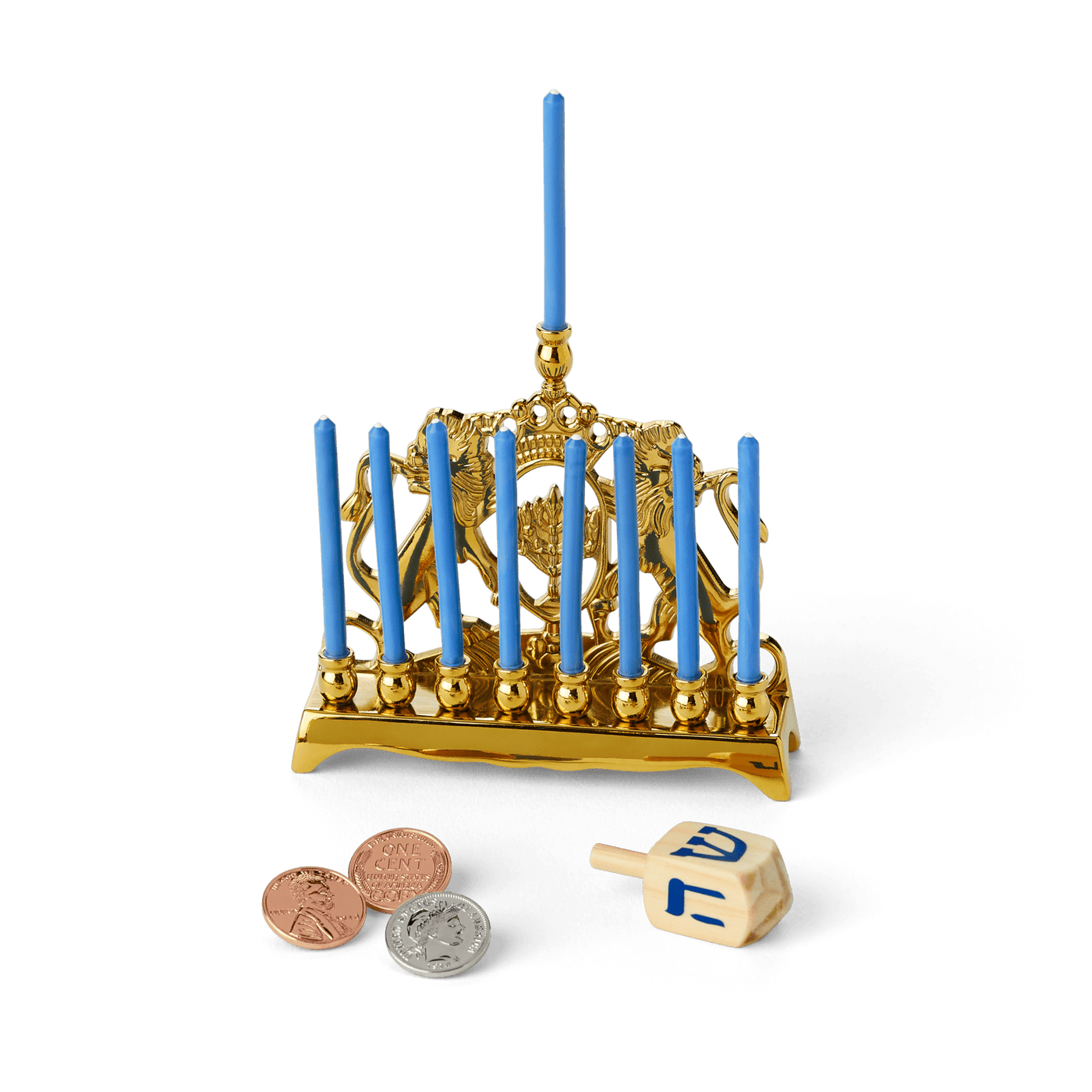 Rebecca’s™ Menorah & Dreidel Set for 18-inch Dolls (Historical Characters) E7