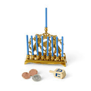 Rebecca’s™ Menorah & Dreidel Set for 18-inch Dolls (Historical Characters) E7