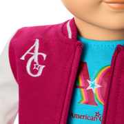 Truly Me™ 18-inch Doll #104 with straight caramel hair W5