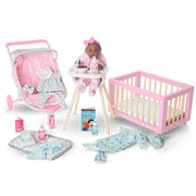 Little Bitty Baby™ Layette & High Chair Set for 7.75-inch Dolls Z1