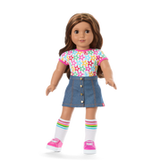 Truly Me™ 18-inch Doll #117 with wavy dark-brown hair Z9