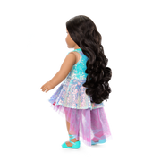 Glam Shimmering Ocean Outfit for 18-inch Dolls D0