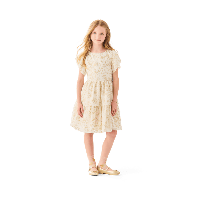 American Girl® x Janie and Jack Sparkly Cream Celebration Dress for Little Girls & Girls A1