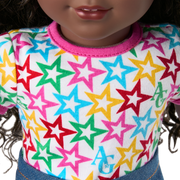 Truly Me™ 18-inch Doll #127 with curly dark-brown hair U7