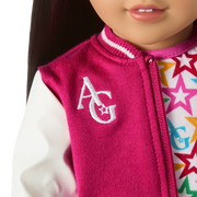 Truly Me™ 18-inch Doll #124 with straight black-brown hair Y6