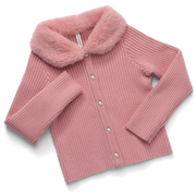American Girl® x Janie and Jack Rosy Ribbed Cardigan for Girls Z7