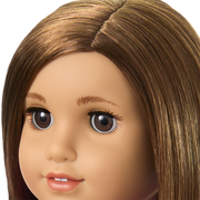 Truly Me™ 18-inch Doll #107 with straight brown hair F0