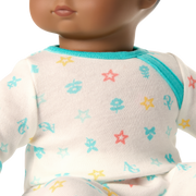 Bitty Baby® Doll #1 with black hair in Pastel Blue O2