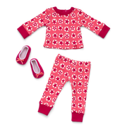 American Girl® x Hanna Andersson Berry Bright Stars Pajamas for 18-inch Dolls X4