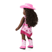 Glam Pink Cowgirl Outfit for 18-inch Dolls E6