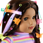 Long Hair Looks™ by Truly Me™ 18-inch Doll #134 & hair accessories N0