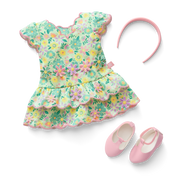 Pastel Petals Dress for 18-inch Dolls Z6