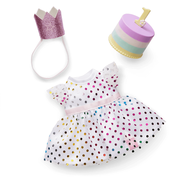 Little Bitty Baby™ First Birthday Celebration Set for 7.75-inch Dolls K6