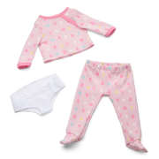 Bitty Baby® Doll #2 with brown hair in Pastel Pink Q3