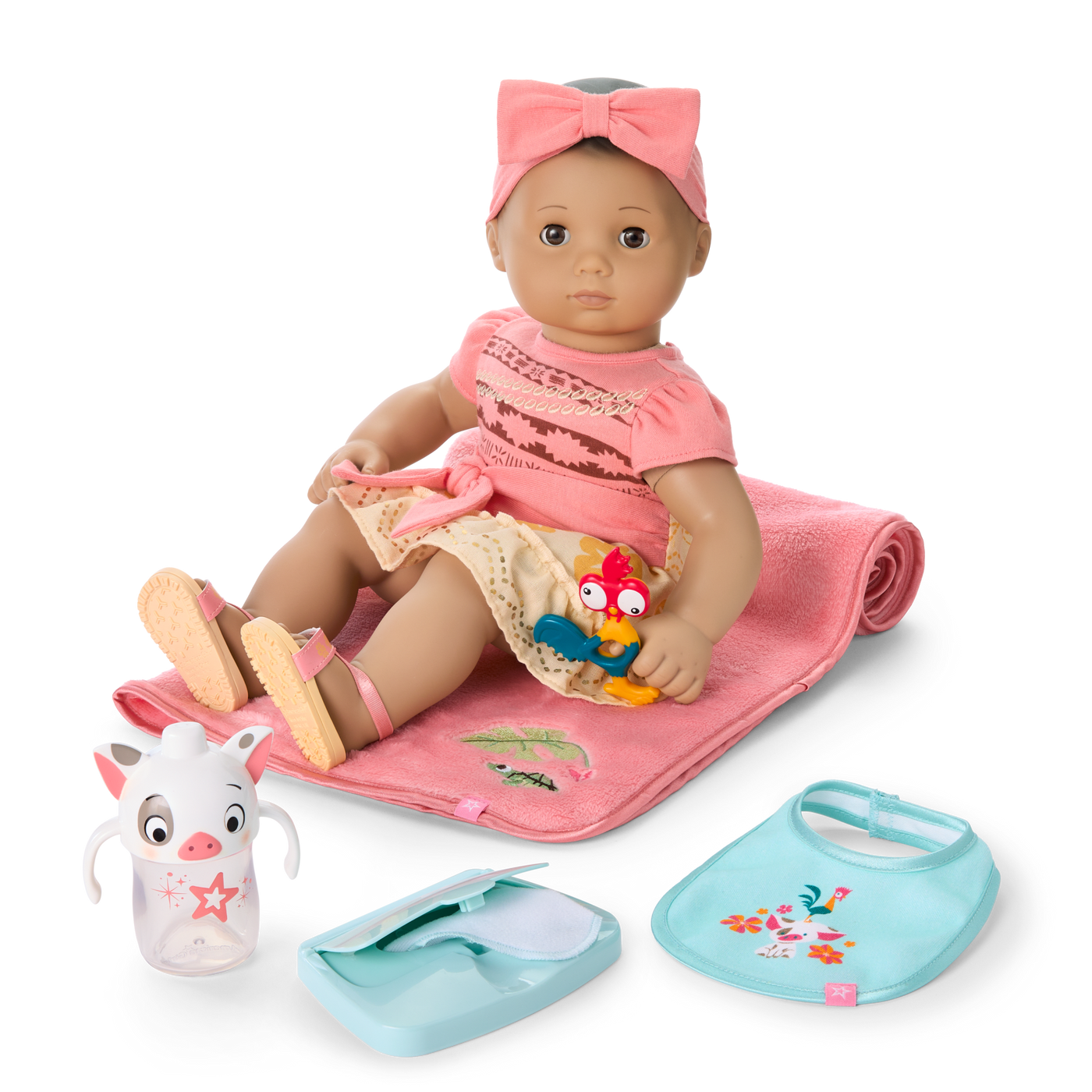 Disney Princess Moana Cuddle & Care Set with Bitty Baby® Doll by American Girl® X3