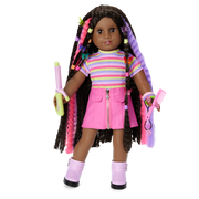 Long Hair Looks™ by Truly Me™ 18-inch Doll #135 & hair accessories K8