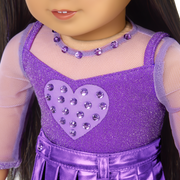 February Amethyst Bliss Outfit for 18-inch Dolls D9