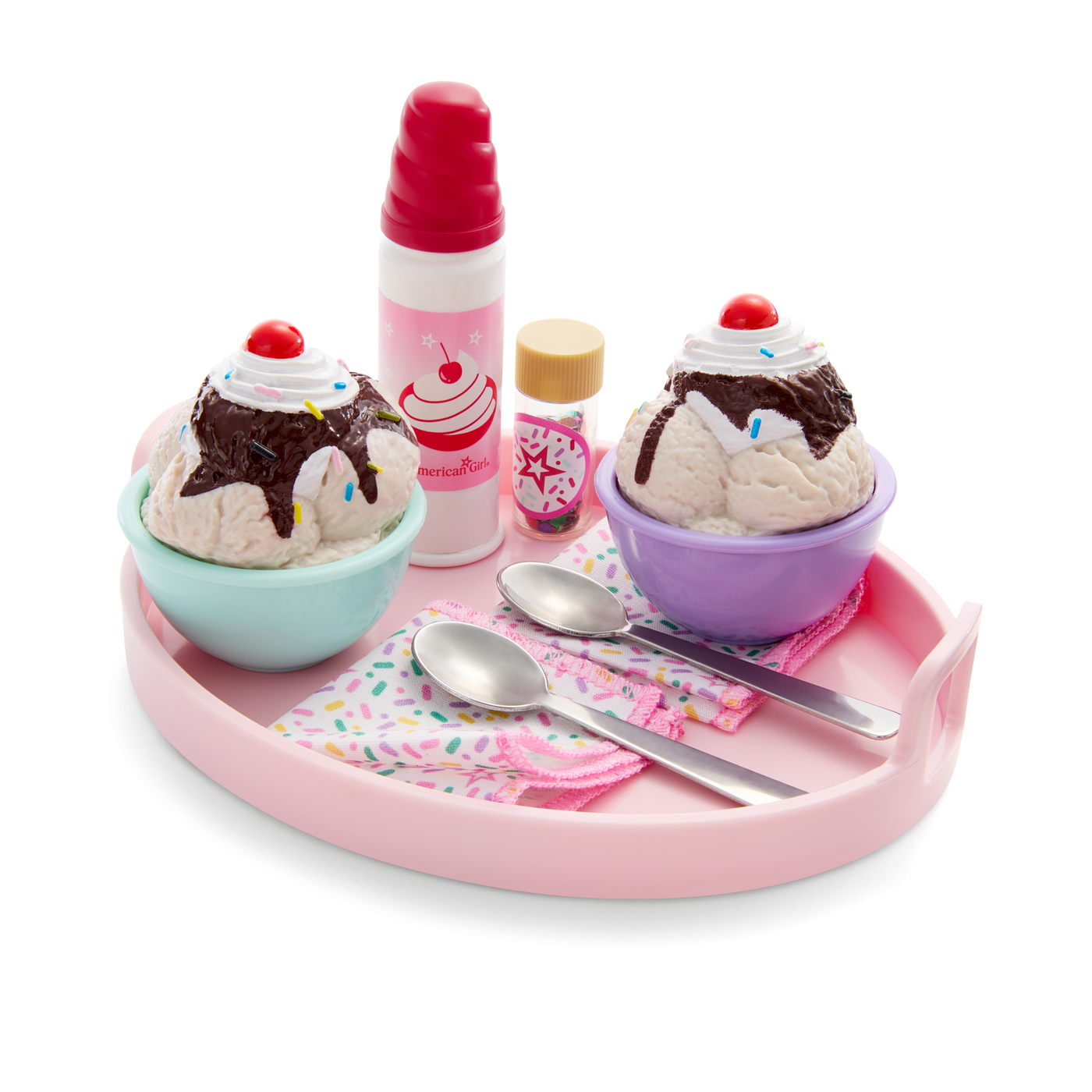 Sundaes for Two Set for 18-inch Dolls Q6