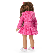 Pink Hearts Hoodie Dress for 18-inch Dolls P3
